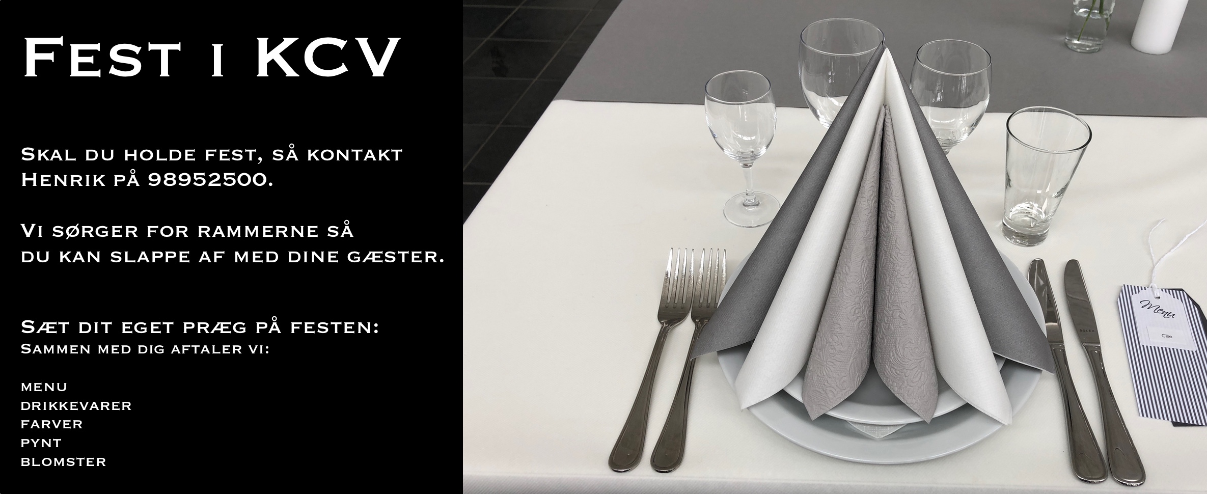 Fest i KCV hjemmeside