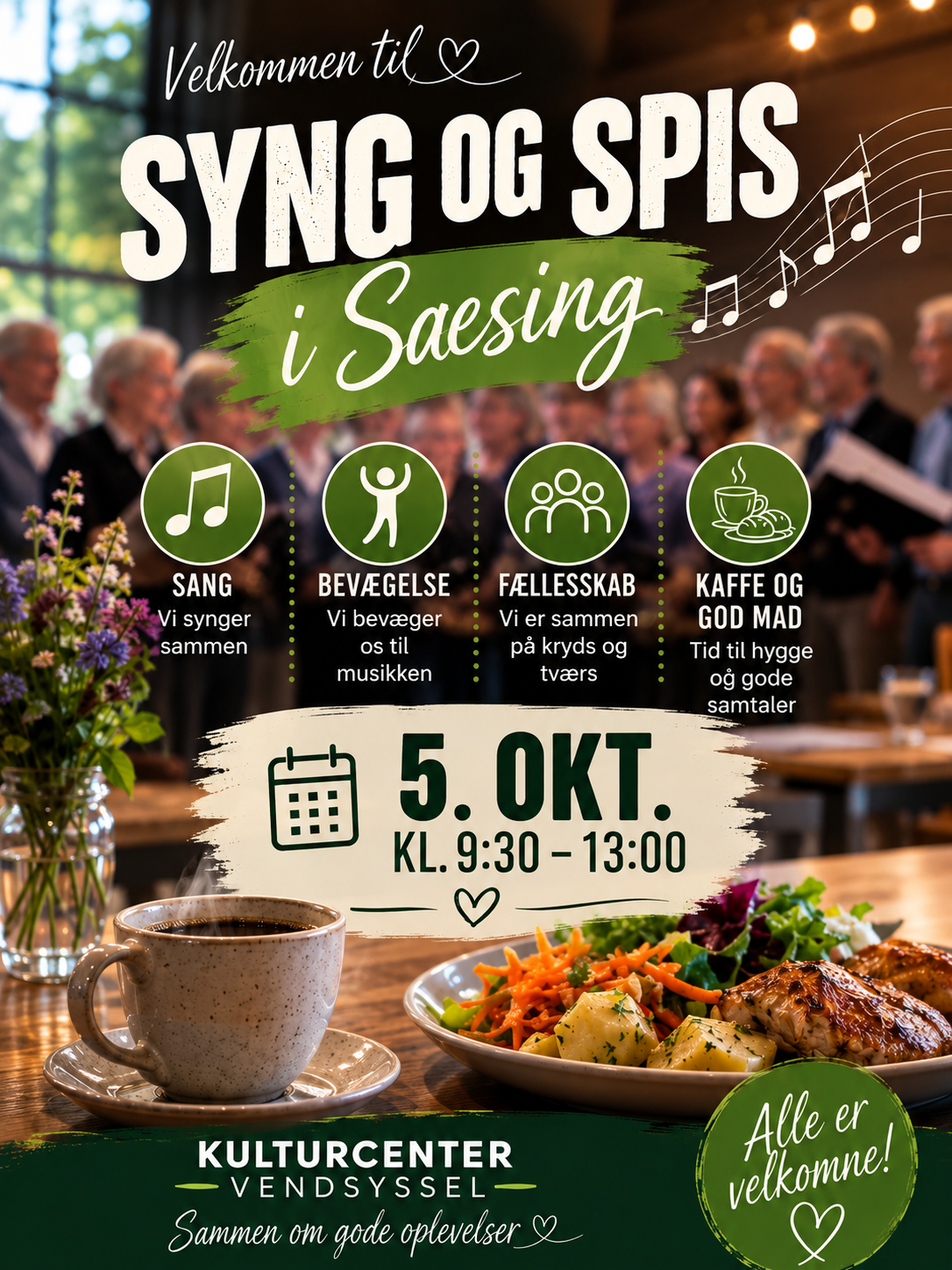 Syng og spis i Sæsing